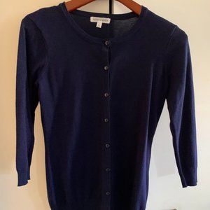 Navy Down East Cardigan